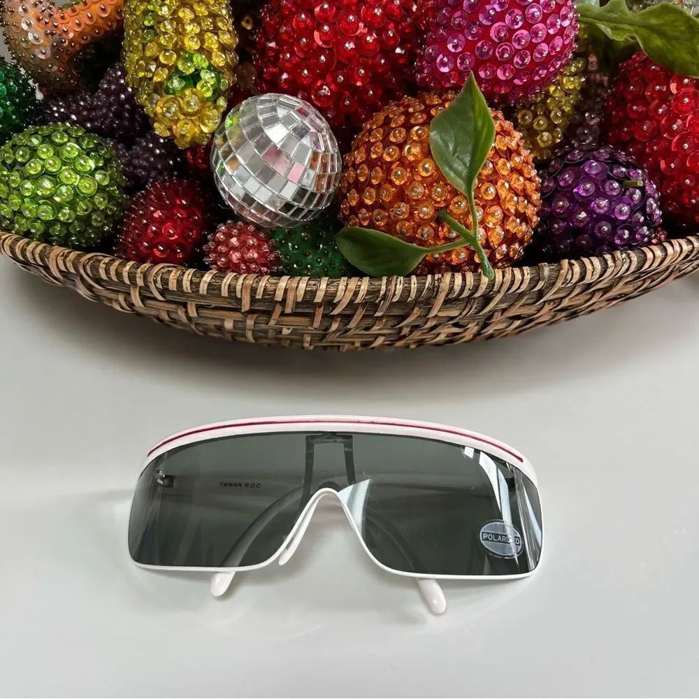 True Vintage Deadstock 1980s Sporty Polarized Windsheild Aviator Glasses Pair 5
